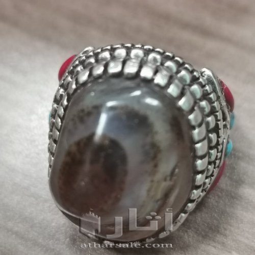 خاتم عقيق قديم أثري مصور