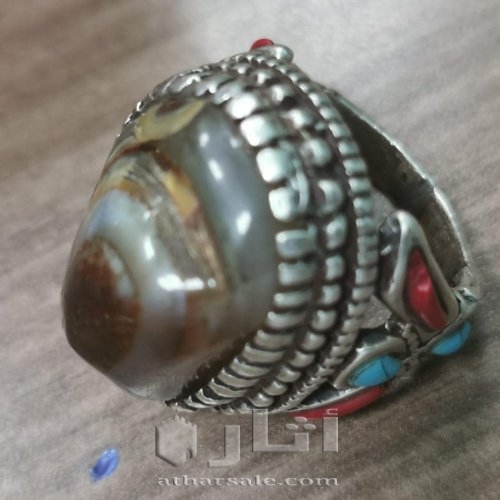 خاتم عقيق قديم أثري مصور
