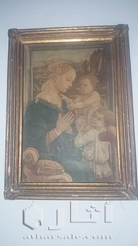 لوحة زيتية للبيع رسم على الخشب اصلية