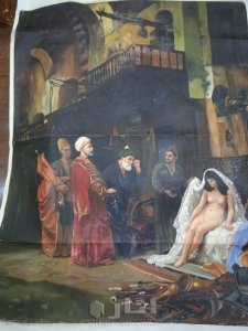 لوحة عثمان حمدي الوالي والنخاس اليهودي 3