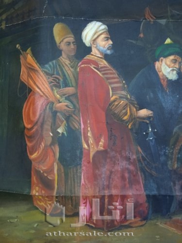 لوحة عثمان حمدي الوالي والنخاس اليهودي