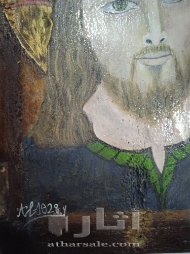 لوحة للسيد المسيح عليه السلام عمرها 93عام