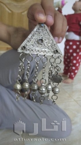 قلادة قديمة فضة 100%