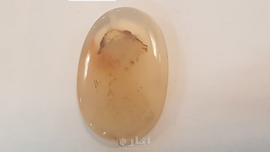 حجر عقيق يمنى مصور من النوادر روعة 