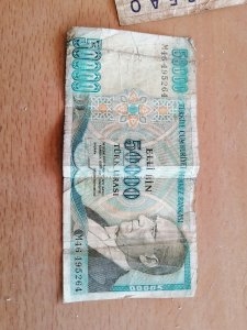 عملة معدنية و ورقية مع ختم تركي قديم 5