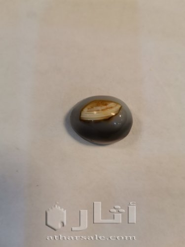 حجر عقيق يمنى مصور من النوادر روعة 