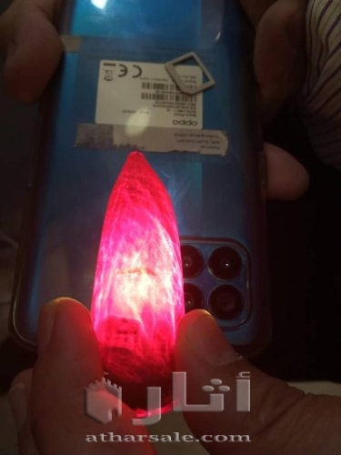 حجر ياقوت أحمر دم الحمام أصلي