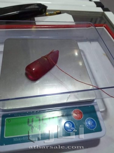 حجر ياقوت أحمر دم الحمام أصلي