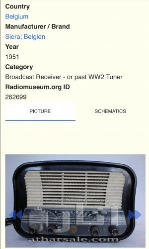 Belgium Radio made in 1951