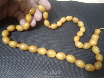 سبحة كهرب بولندي طبيعي قديم انتيك 52.64 غم 7