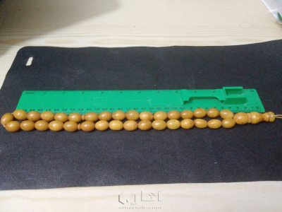 سبحة كهرب بولندي طبيعي قديم انتيك 52.64 غم 6