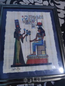 لوحة فنية قديمة و أحجار كريمة 7