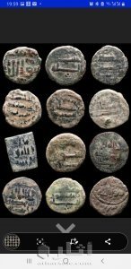 ١٢  فلس نحاس تعود الى سنة92-138 هـ. العهد الاموي في الأندلس - تابعين إمارة دمشق. 14