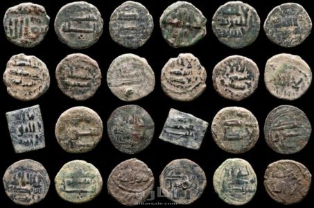 ١٢  فلس نحاس تعود الى سنة92-138 هـ. العهد الاموي في الأندلس - تابعين إمارة دمشق. 11