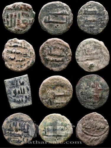 ١٢  فلس نحاس تعود الى سنة92-138 هـ. العهد الاموي في الأندلس - تابعين إمارة دمشق.