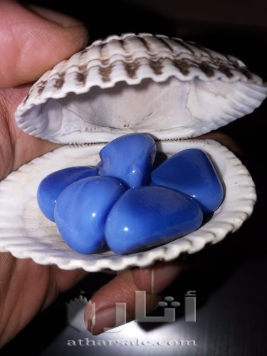 عدد 15 قطعه حجر عقيق اصلي نادر اللون