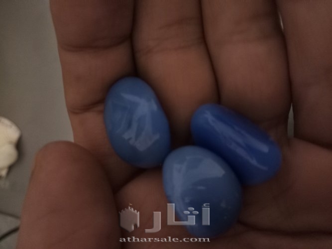 عدد 15 قطعه حجر عقيق اصلي نادر اللون