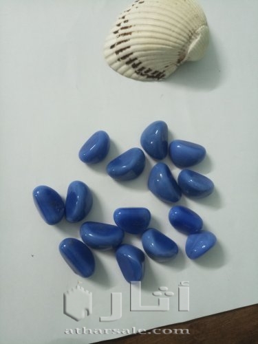 عدد 15 قطعه حجر عقيق اصلي نادر اللون
