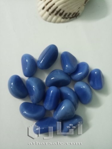 عدد 15 قطعه حجر عقيق اصلي نادر اللون