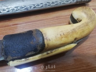 سيف عثماني قديم فضة بالعاج سن فيل طول 95سم 3