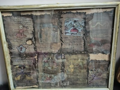 ٨مخطوطات جلد غزال باللغه الاراميه السريانيه وجدت في فلسطين