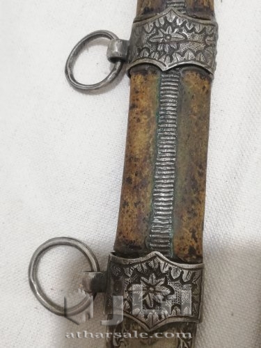 سيف عثماني قديم فضة بالعاج سن فيل طول 95سم