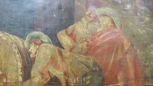 لوحة فنية إيطالية عمرها 170 سنة من القماش