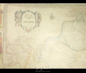 خريطه لقاره اسيا عام ١٨٥٠