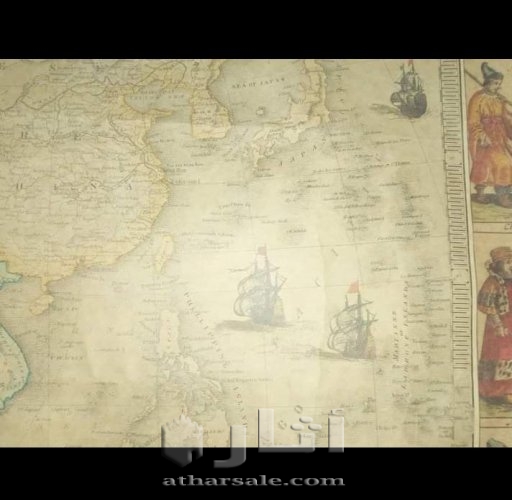 خريطه لقاره اسيا عام ١٨٥٠