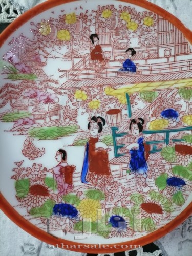 طقم كانتون رسم يدوي.. قديم ونادر