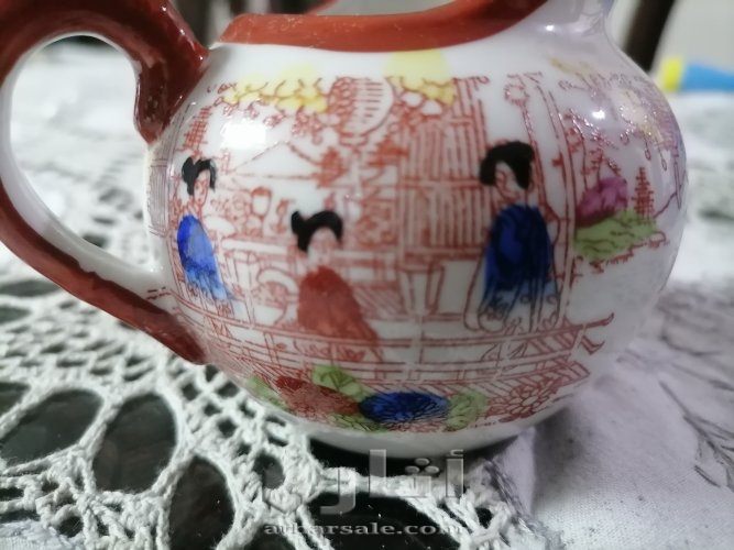 طقم كانتون رسم يدوي.. قديم ونادر