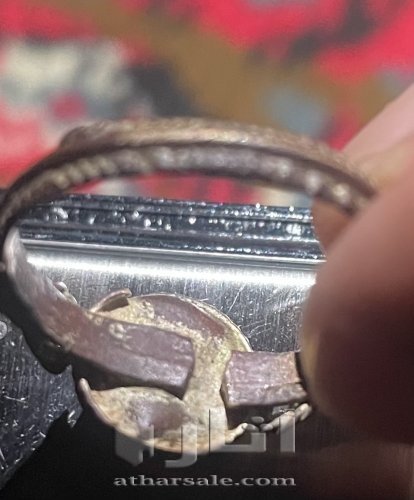 Antique, antique natural red coral lobe ring