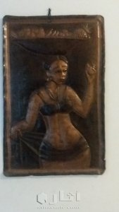 لوحه نحاسيه يدويه من نيجيريا