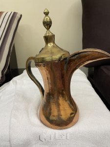دلة حساوية قرانية نحاس احمر. اصليه النوع العريض 2