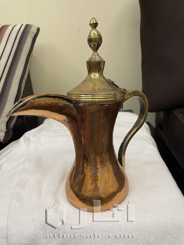 دلة حساوية قرانية نحاس احمر. اصليه النوع العريض