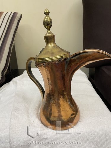 دلة حساوية قرانية نحاس احمر. اصليه النوع العريض