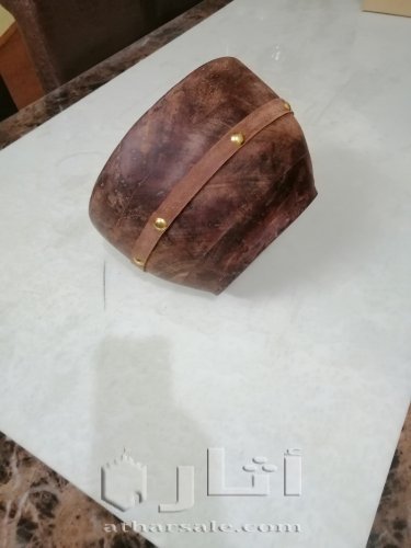 ميقعة قصعة خشبية  صنع يدوي  يشبه القديم