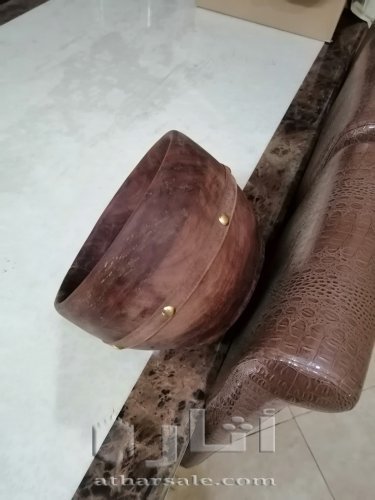 ميقعة قصعة خشبية  صنع يدوي  يشبه القديم