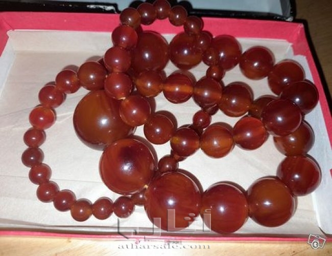 عقد  روسى عمبر كهرمان اصلي