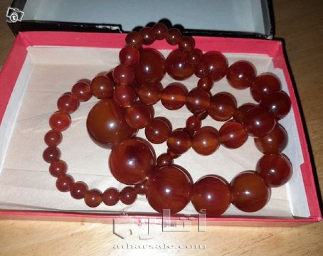 عقد  روسى عمبر كهرمان اصلي