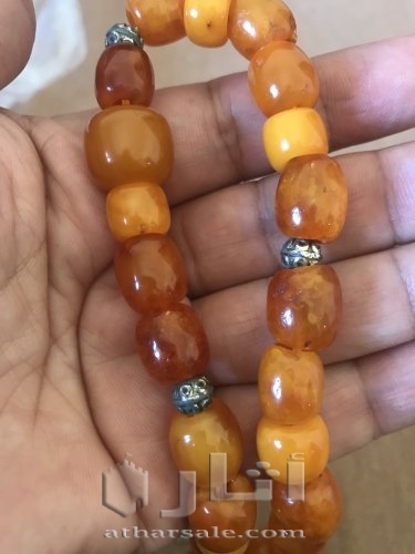 مسبحة كهرمان انتيكة كهرمان الماني اصلي نادر