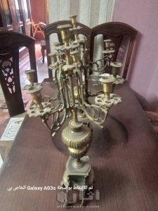 ٢ شمعدان ١ ساعه نحاس 3