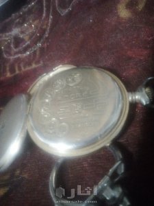 ساعة جيب سوبيسرى اثريه  اكثر من مائة عام مرصعه بالحجار الكريمه والذهب 6