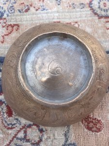 طاصه نحاس عليها علم الدولة العثمانية