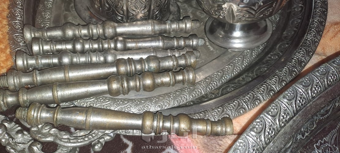 أواني فضية قديمة وأصلية