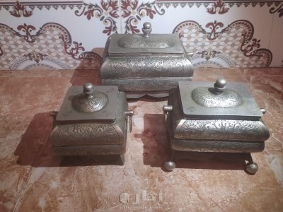 فنايق معدن  حر منقوشة بليد