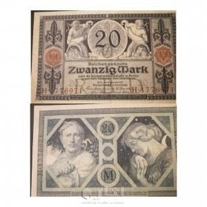 20 german mark issued in 1915