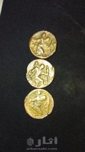 عملة نحاسية قديمة كريستوفر حامل المسيح 1