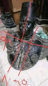 تمثال نصفي نحاس للملك فاروق