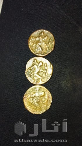 عملة نحاسية قديمة كريستوفر حامل المسيح